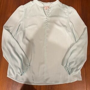 Nanette Lepore Soft Blue Button-Down Blouse